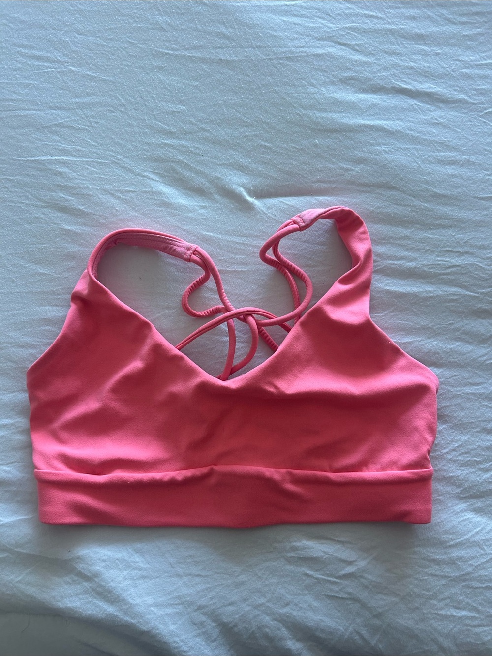 Athleta Hot Pink Strappy Sports Bra